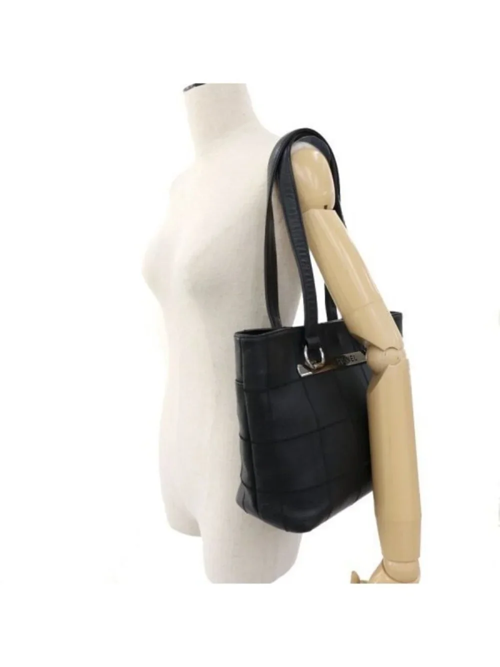 Chanel Choco Bar Caviar Tote Bag